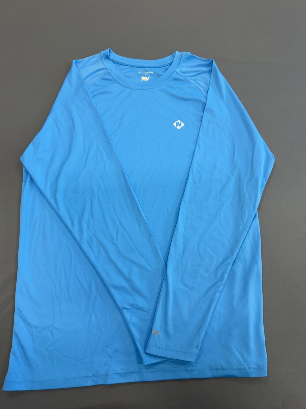 Naviskin Mens Blue UPF 50+ Long Sleeve Shirt Small Sun Protection Quick Dry